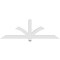Ekena Millwork Redmond Architectural Grade PVC Gable Bracket, 72"W x 24"H x 4"D x 4"F, 8/12 Pitch GBP072X24X0404RED00 - alternate 2